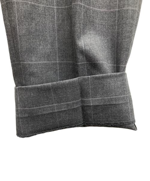 COMME des GARCONS HOMME PLUS（コムデギャルソンオムプリュス）COMME des GARCONS HOMME PLUS (コムデギャルソンオムプリュス) ウールスラックス グレー サイズ:XSの古着・服飾アイテム