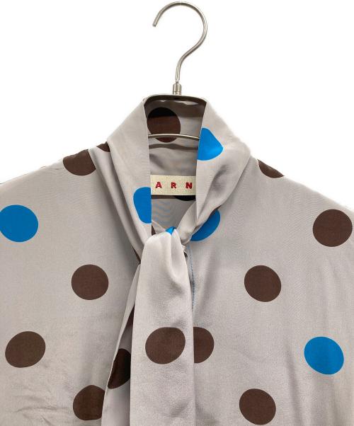 MARNI（マルニ）MARNI (マルニ) シルクボウタイブラウス ピンク サイズ:38の古着・服飾アイテム