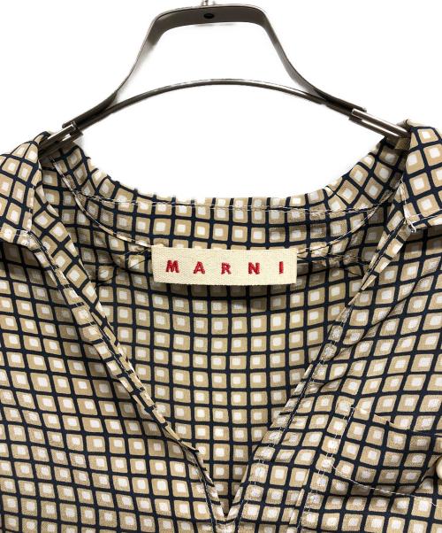 MARNI（マルニ）MARNI (マルニ) シルクスキッパーシャツ ベージュ サイズ:38の古着・服飾アイテム