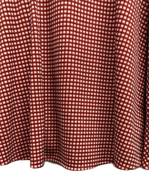 MARNI（マルニ）MARNI (マルニ) フレア ニットスカート レッド サイズ:40の古着・服飾アイテム