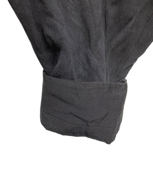 David's Stitch（デイビッドステッチ）David's Stitch (デイビッドステッチ) レーヨンオープンカラーシャツ ブラック サイズ:Lの古着・服飾アイテム