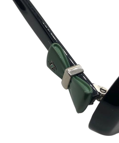 CHANEL（シャネル）CHANEL (シャネル) ココマークリボンサングラス ブラック サイズ:58□17の古着・服飾アイテム