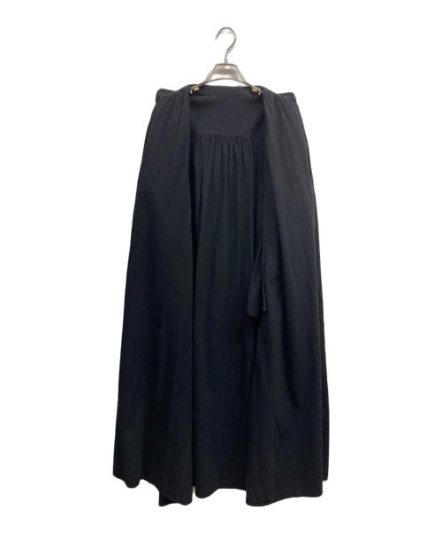 AKTE（アクテ）AKTE (アクテ) ボリュームロングシャツワンピース ブラック サイズ:Freeの古着・服飾アイテム