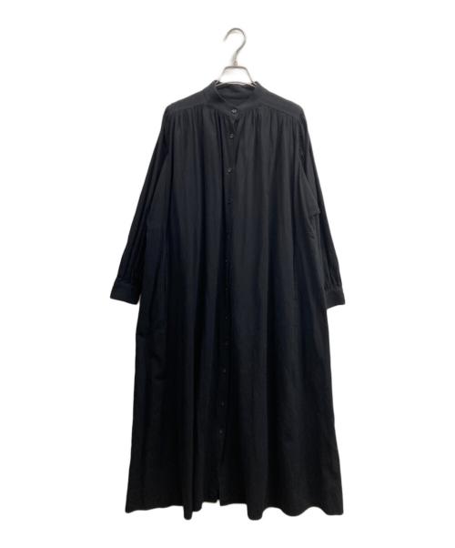 AKTE（アクテ）AKTE (アクテ) ボリュームロングシャツワンピース ブラック サイズ:Freeの古着・服飾アイテム