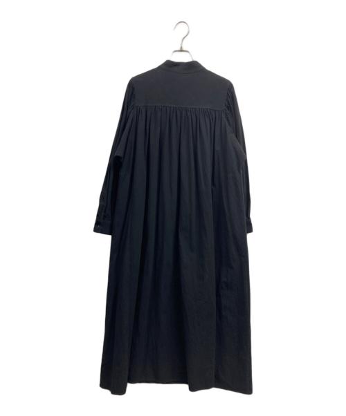AKTE（アクテ）AKTE (アクテ) ボリュームロングシャツワンピース ブラック サイズ:Freeの古着・服飾アイテム
