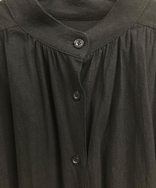 AKTE（アクテ）AKTE (アクテ) ボリュームロングシャツワンピース ブラック サイズ:Freeの古着・服飾アイテム