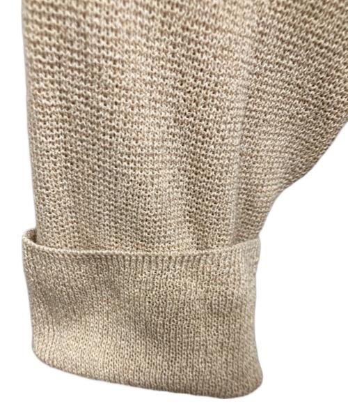 RIVE DROITE（リヴドロワ）RIVE DROITE (リヴドロワ) ペーパーヤーンプランジネックニット ベージュ サイズ:Freeの古着・服飾アイテム