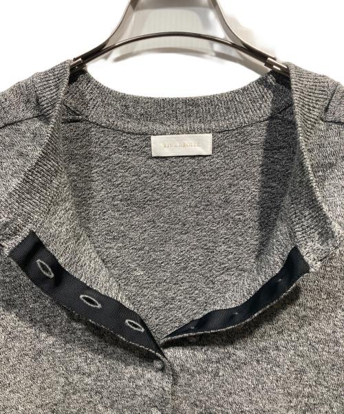 RIVE DROITE（リヴドロワ）RIVE DROITE (リヴドロワ) ヘンプMIXコンパクトカーディガン グレー サイズ:FREEの古着・服飾アイテム