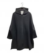 BEARDSLEYビアズリー）の古着「ダンボールフーデッドコート」｜ブラック