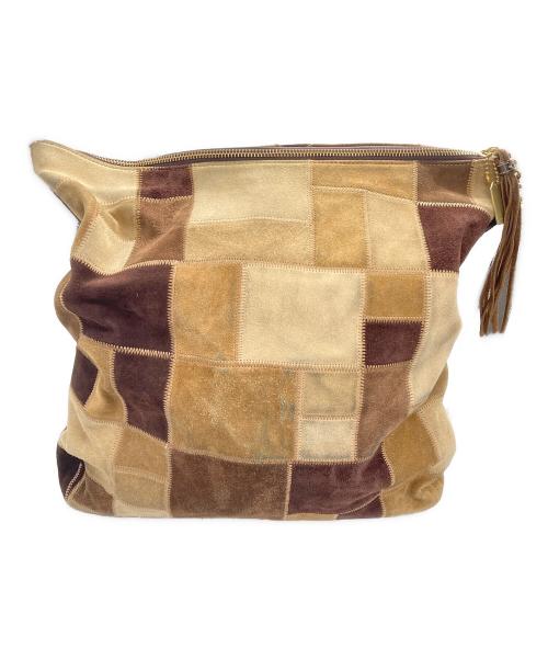 COACH（コーチ）COACH (コーチ) パッチワークショルダーバッグ ブラウンの古着・服飾アイテム