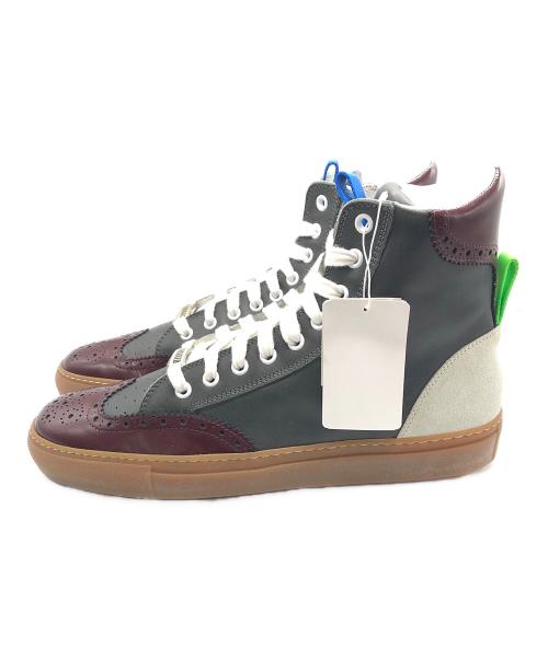 DSQUARED2（ディースクエアード）DSQUARED2 (ディースクエアード) ハイカットスニーカー グレー サイズ:41の古着・服飾アイテム