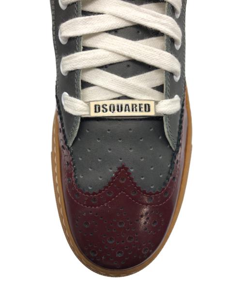 DSQUARED2（ディースクエアード）DSQUARED2 (ディースクエアード) ハイカットスニーカー グレー サイズ:41の古着・服飾アイテム
