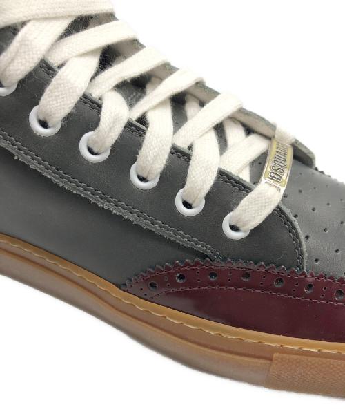 DSQUARED2（ディースクエアード）DSQUARED2 (ディースクエアード) ハイカットスニーカー グレー サイズ:41の古着・服飾アイテム