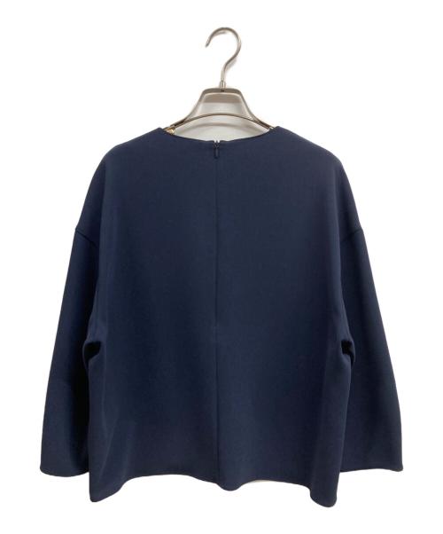 theory（セオリー）theory (セオリー) Admiral Crepe Round VNK Top ネイビー サイズ:Sの古着・服飾アイテム