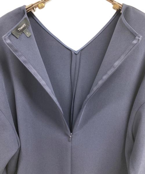theory（セオリー）theory (セオリー) Admiral Crepe Round VNK Top ネイビー サイズ:Sの古着・服飾アイテム