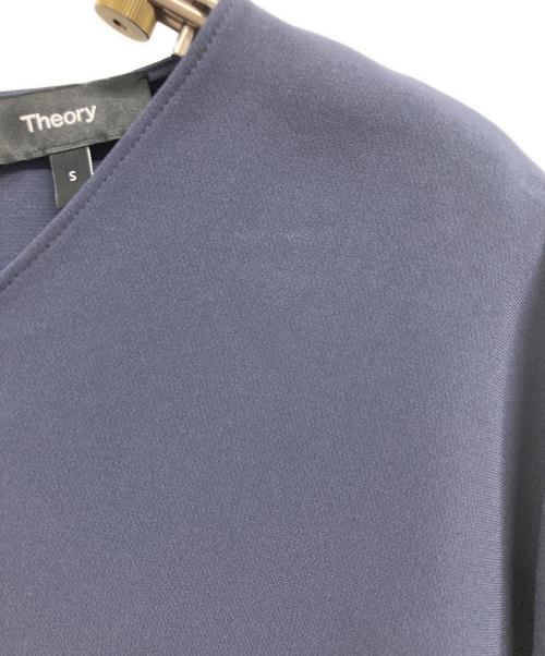 theory（セオリー）theory (セオリー) Admiral Crepe Round VNK Top ネイビー サイズ:Sの古着・服飾アイテム