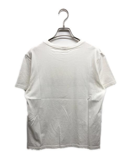 CELINE（セリーヌ）CELINE (セリーヌ) ロゴ クルーネック半袖Tシャツ ホワイト サイズ:Lの古着・服飾アイテム