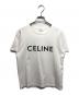 CELINE（セリーヌ）の古着「ロゴ クルーネック半袖Tシャツ」｜ホワイト
