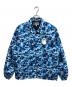 A BATHING APE（アベイシングエイプ）の古着「ABC CAMO LOGO COACH JACKET」｜ブルー