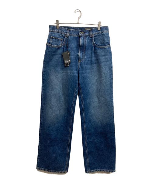 DOLCE & GABBANA（ドルチェ＆ガッバーナ）DOLCE & GABBANA (ドルチェ＆ガッバーナ) PLAQUE LOGO JEANS インディゴ サイズ:48の古着・服飾アイテム