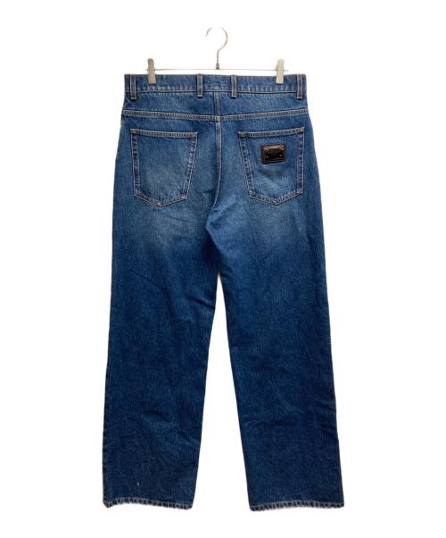 DOLCE & GABBANA（ドルチェ＆ガッバーナ）DOLCE & GABBANA (ドルチェ＆ガッバーナ) PLAQUE LOGO JEANS インディゴ サイズ:48の古着・服飾アイテム