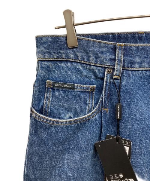 DOLCE & GABBANA（ドルチェ＆ガッバーナ）DOLCE & GABBANA (ドルチェ＆ガッバーナ) PLAQUE LOGO JEANS インディゴ サイズ:48の古着・服飾アイテム