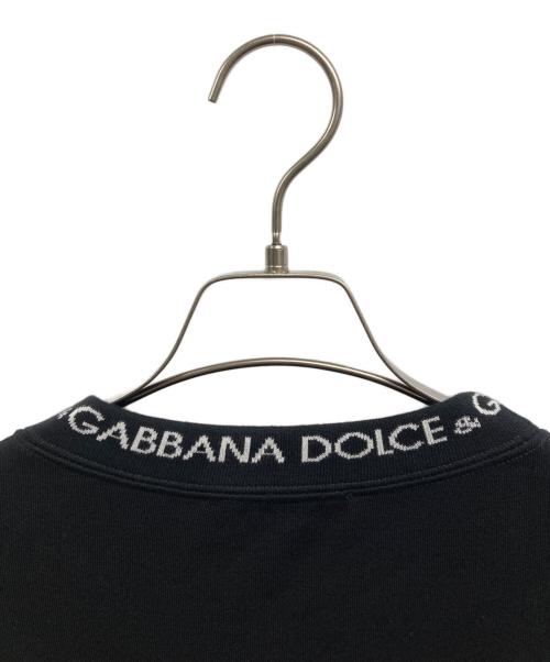 DOLCE & GABBANA（ドルチェ＆ガッバーナ）DOLCE & GABBANA (ドルチェ＆ガッバーナ) ロゴクルーネックスウェットトレーナー ブラック サイズ:Sの古着・服飾アイテム