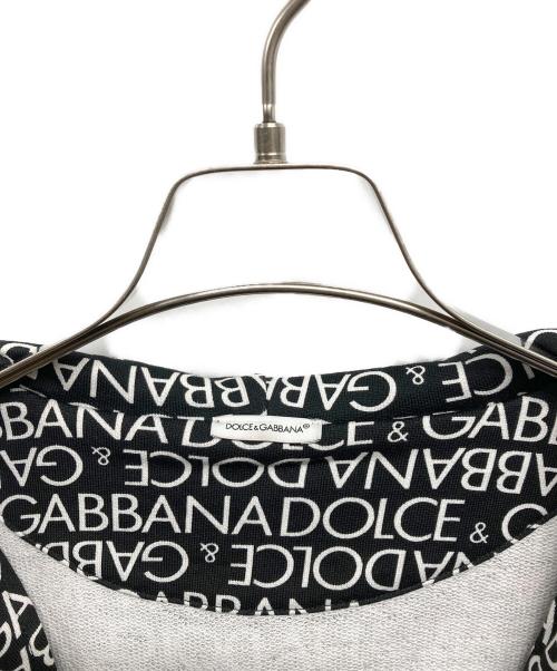 DOLCE & GABBANA（ドルチェ＆ガッバーナ）DOLCE & GABBANA (ドルチェ＆ガッバーナ) Black & White Logo Hooded Zip Up Top ブラック サイズ:157－168の古着・服飾アイテム