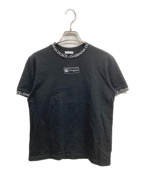 DOLCE & GABBANA（ドルチェ＆ガッバーナ）DOLCE & GABBANA (ドルチェ＆ガッバーナ) ロゴTシャツ ブラック サイズ:11/12の古着・服飾アイテム