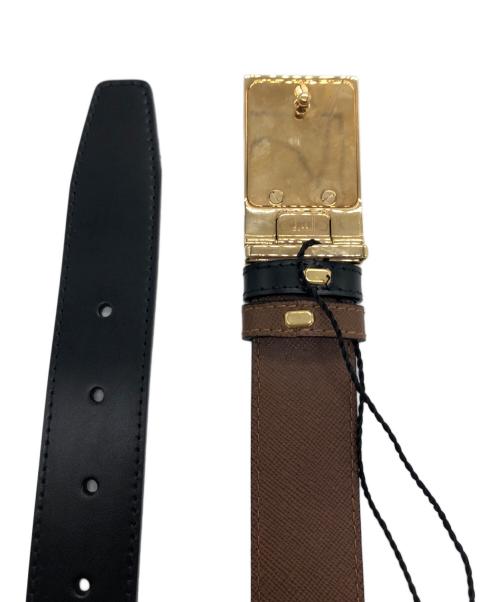 dunhill（ダンヒル）dunhill (ダンヒル) レザーベルト ブラックの古着・服飾アイテム