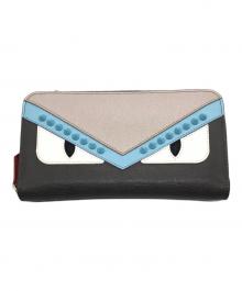 FENDI（フェンディ）の古着「モンスタースタッズ 長財布」｜グレー