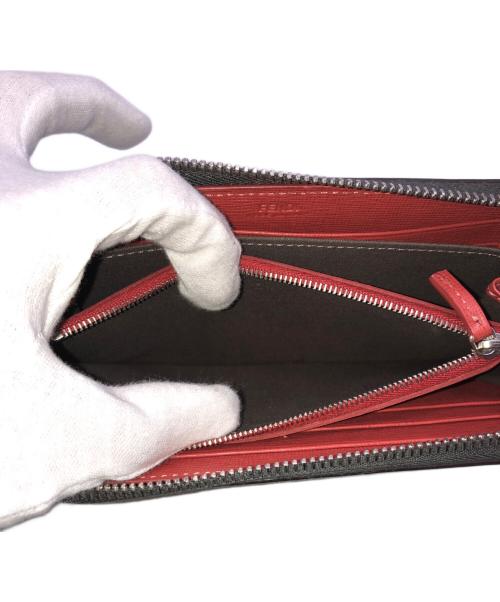 FENDI（フェンディ）FENDI (フェンディ) モンスタースタッズ 長財布 グレーの古着・服飾アイテム