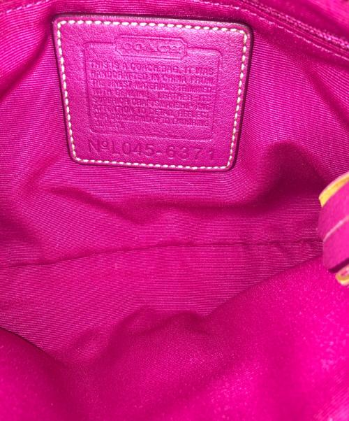 COACH（コーチ）COACH (オールドコーチ) ハンドバッグ ピンクの古着・服飾アイテム