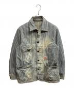 HEADLIGHTヘッドライト）の古着「カバーオール」｜ネイビー×ホワイト