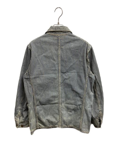 HEADLIGHT（ヘッドライト）HEADLIGHT (ヘッドライト) カバーオール ネイビー×ホワイト サイズ:XLの古着・服飾アイテム