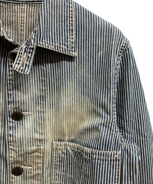 HEADLIGHT（ヘッドライト）HEADLIGHT (ヘッドライト) カバーオール ネイビー×ホワイト サイズ:XLの古着・服飾アイテム