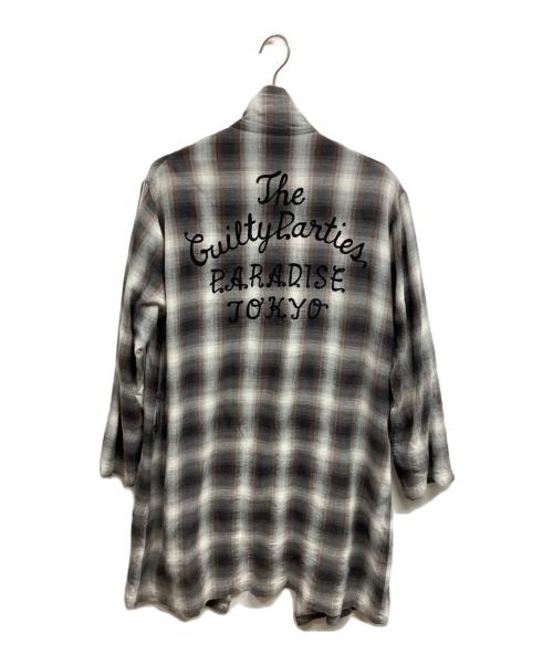 WACKO MARIA（ワコマリア）WACKO MARIA (ワコマリア) オンブレチェックガウンコート グレー サイズ:Mの古着・服飾アイテム