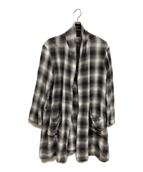 WACKO MARIA（ワコマリア）WACKO MARIA (ワコマリア) オンブレチェックガウンコート グレー サイズ:Mの古着・服飾アイテム