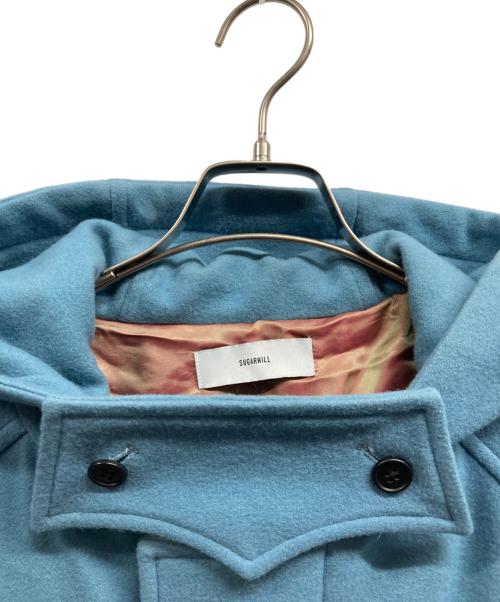 SUGARHILL（シュガーヒル）SUGARHILL (シュガーヒル) CORDED DUFFLE COAT ブルーの古着・服飾アイテム