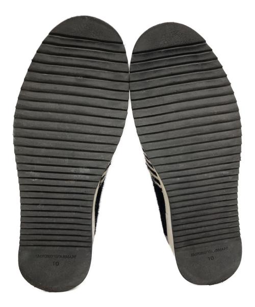 EMPORIO ARMANI（エンポリオ アルマーニ）EMPORIO ARMANI (エンポリオ アルマーニ) スリッポン ブラック サイズ:US10の古着・服飾アイテム