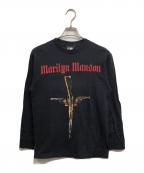 giantジャイアント）の古着「Marilyn Manson 長袖tシャツ」｜ブラック