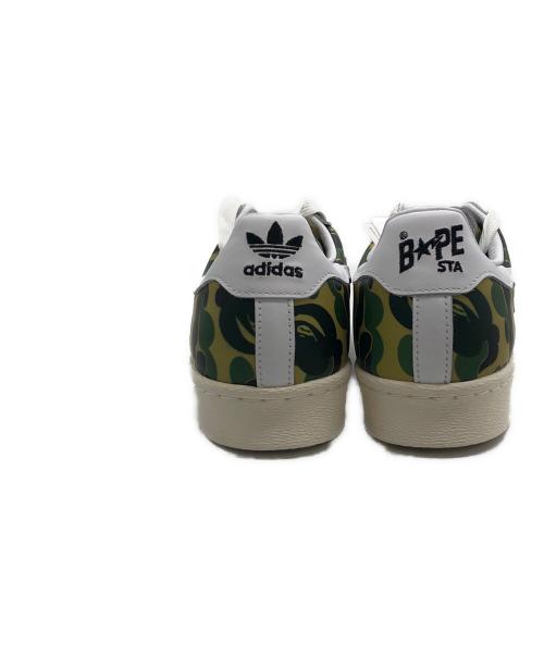 adidas（アディダス）adidas (アディダス) A BATHING APE (アベイシングエイプ) SUPERSTAR 80s BAPE カーキ サイズ:27cmの古着・服飾アイテム
