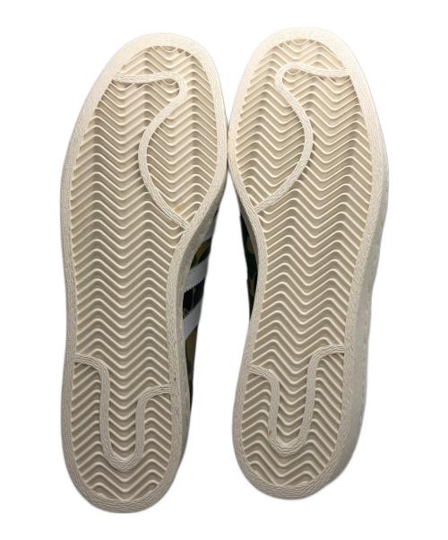 adidas（アディダス）adidas (アディダス) A BATHING APE (アベイシングエイプ) SUPERSTAR 80s BAPE カーキ サイズ:27cmの古着・服飾アイテム