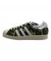 adidas (アディダス) A BATHING APE (アベイシングエイプ) SUPERSTAR 80s BAPE カーキ サイズ:27cm：18000円