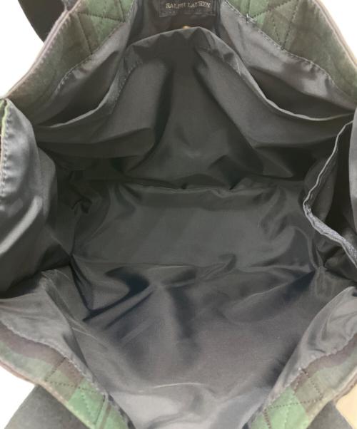 RALPH LAUREN（ラルフローレン）RALPH LAUREN (ラルフローレン) ハンドバッグ ブラックの古着・服飾アイテム