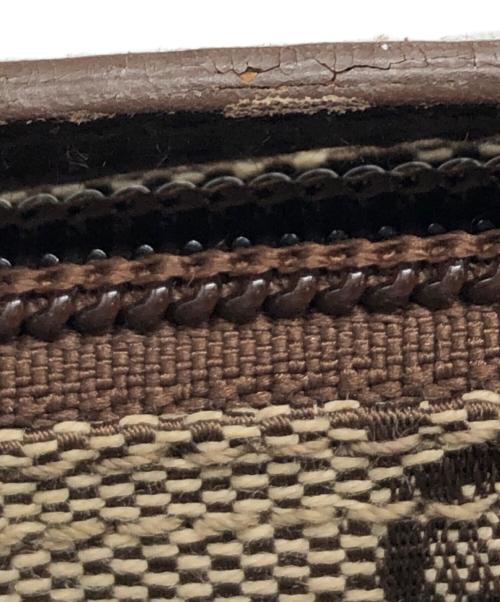 GUCCI（グッチ）GUCCI (グッチ) GGキャンバス レザー ハンドバッグ ベージュの古着・服飾アイテム