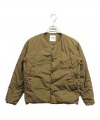 NANGAナンガ）の古着「HINOC ダウンカーディガンジャケット」｜ベージュ