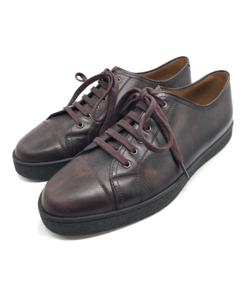 JOHN LOBB（ジョンロブ）JOHN LOBB (ジョンロブ) LEVAH レザースニーカー ブラウン サイズ:6Eの古着・服飾アイテム