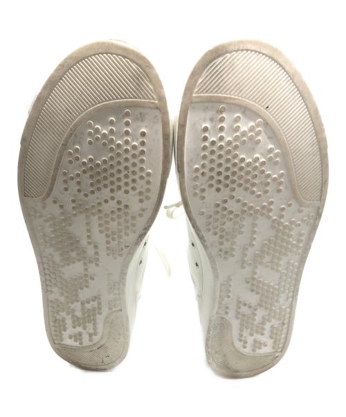 Gianvito Rossi（ジャンヴィト ロッシ）Gianvito Rossi (ジャンヴィト ロッシ) ロートップ レザー スニーカー ホワイト サイズ:39の古着・服飾アイテム