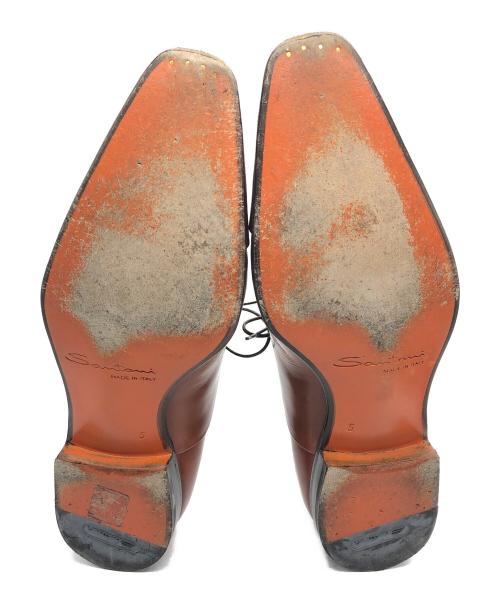 Santoni（サントーニ）Santoni (サントーニ) レザーシューズ ブラウン サイズ:UK5の古着・服飾アイテム